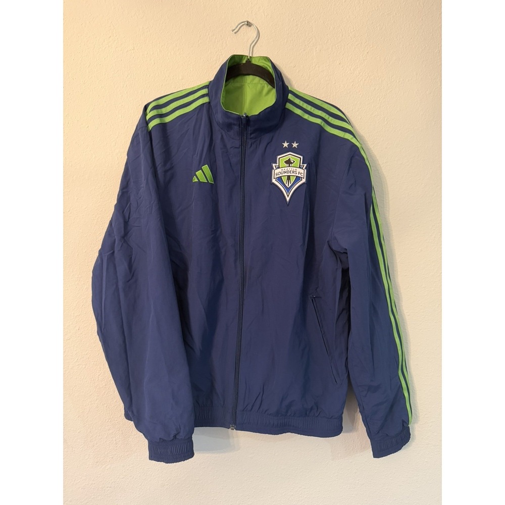 Adidas‎ Seattle Sounders FC 2023 Anthem Full-Zip Reversible Team Jacket Men's M